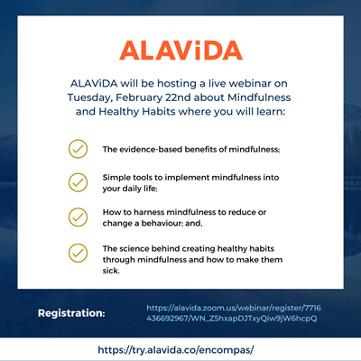 Alavida mindful and healthy habits webinar