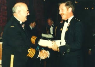 Lorne accepting an award