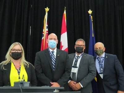 A group of people at the assembly
