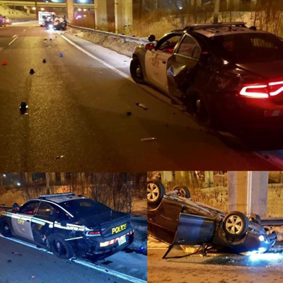 OPP cruiser after the accident