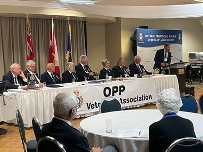 Encompas Mental Health Wellness Program speaks at OPPVA AGM in Sudbury in May, 2022