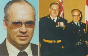 John Ross with another officer