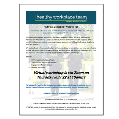 Retired Workshop Poster