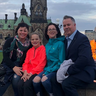 Rob Jamieson and his family