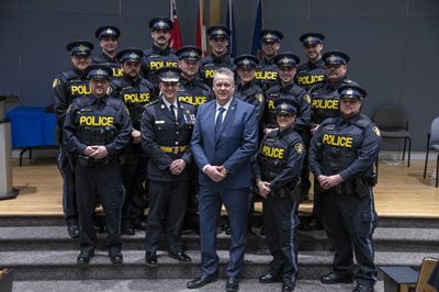 Rob Stinson with OPP class 497