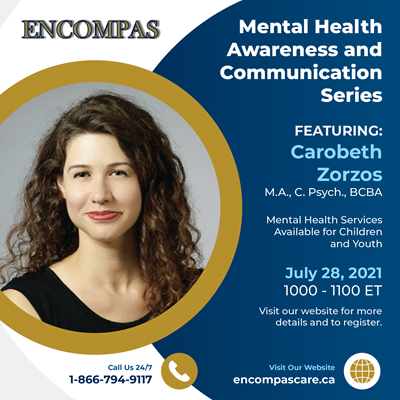 Carobeth Zorzos mental health awareness series