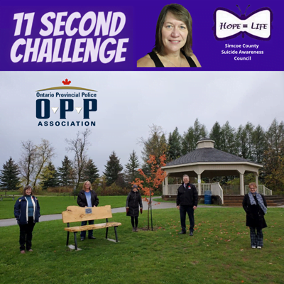 Simcoe county suicide awareness council 11 second challenge poster