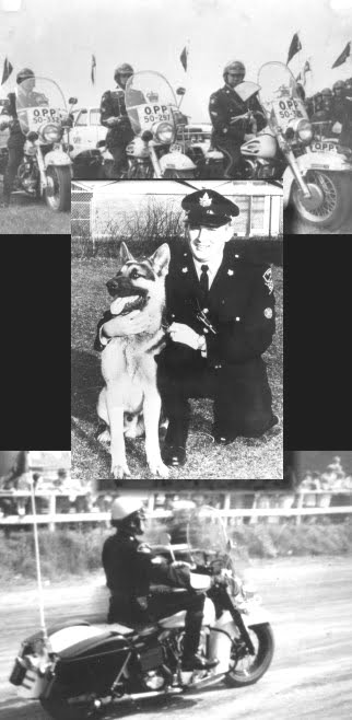 John Verral and other officers on motorcycles