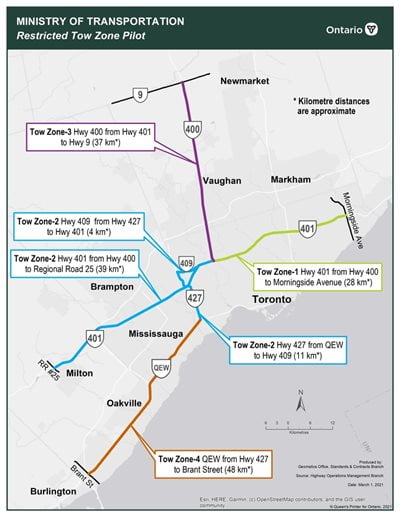 Restricted Tow Zone Poster