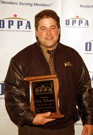 Marty accepting his award