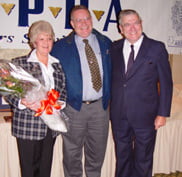 Peter accepting his award