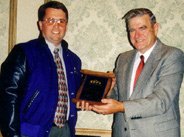 Rick accepting his award