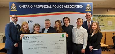 Family of OPP Provincial Constable Grzegorz Pierzchala with OPPA, TPA and ProAction Cops & Kids