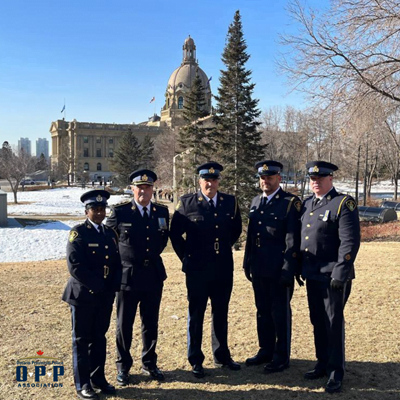 OPP Association in Edmonton for Regimental Funeral March 27, 2023