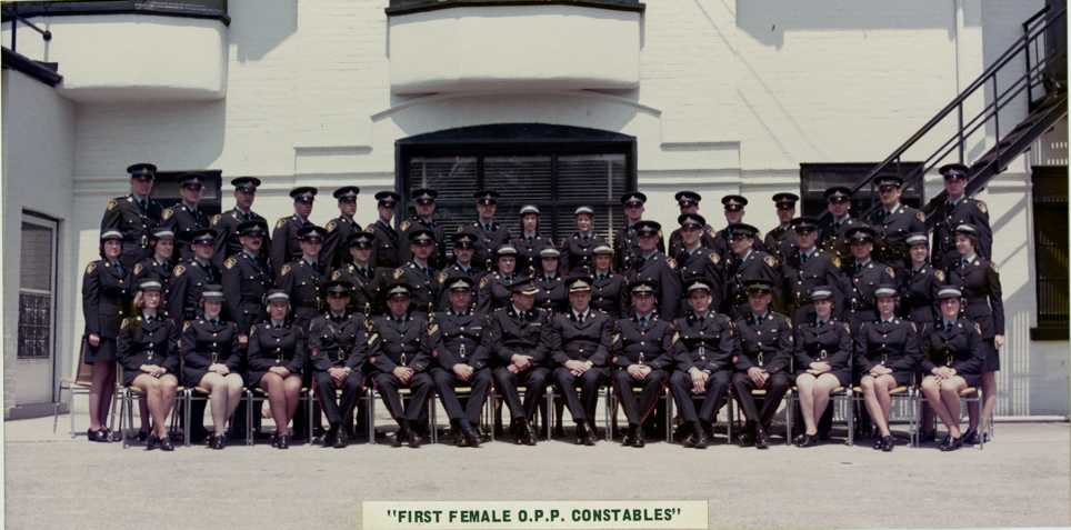 First Female OPP Constables Recruit Class 1974